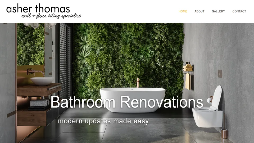 Asher Thomas Tiling website preview