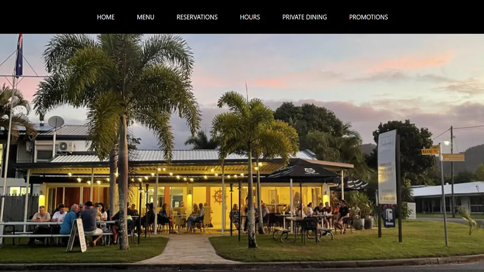 Beachcombers Restaurant archived website preview
