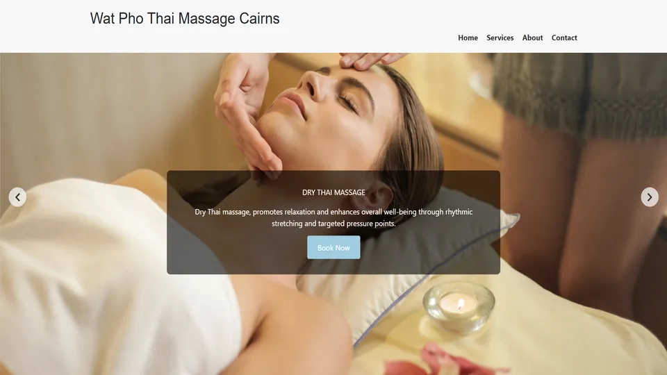 Thai Massage Cairns website preview